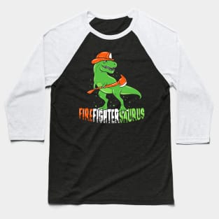 Funny Firefighter T Shirts Fireman Dinosaur Gift Baseball T-Shirt